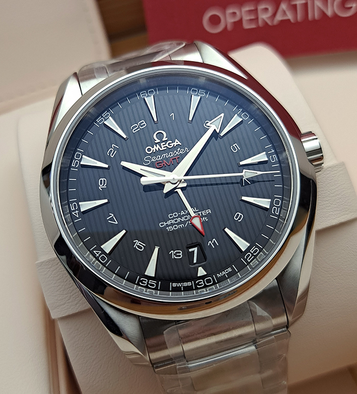 Omega Seamaster Aqua Terra 150M Co-Axial GMT Wristwatch Ref. 231.10.43.22.01.001
